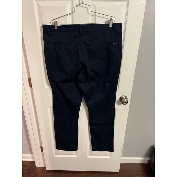 Volcom Vmonty Chino Pants Dark Navy Size 38 New With Tags - Picture 7 of 9